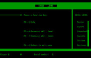 Wordtrix for IBM PC/Compatibles - Skill level options.