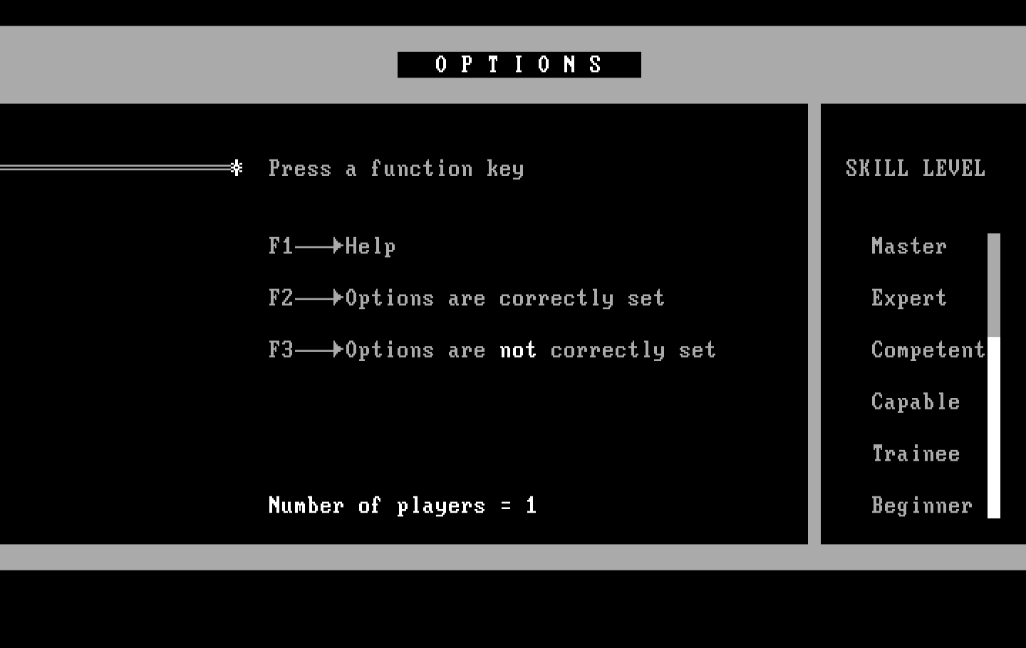 Wordtrix IBM PC/Compatibles Screenshot: Ready to begin?