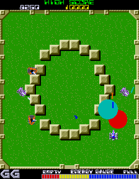 Grobda Arcade Screenshot: On to the next round...