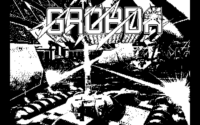 Grobda PC-8800 Series Screenshot: Loading screen.