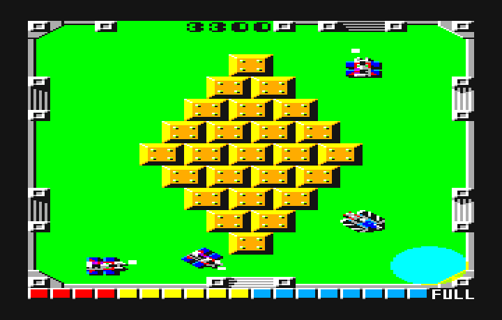 Grobda PC-6000 Series Screenshot: Obstacles make some round more difficult than others...