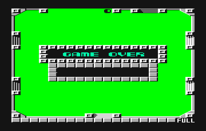Grobda PC-6000 Series Screenshot: Game over.
