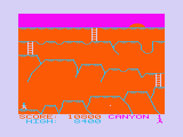 Canyon Climber PC-6000 Series Screenshot: Start of the third screen.