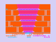Canyon Climber for PC-6000 Series - Title screen.