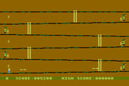 Canyon Climber for Atari 8-bit - Start of the second screen.