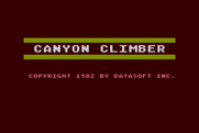Canyon Climber for Atari 8-bit - Loading screen.