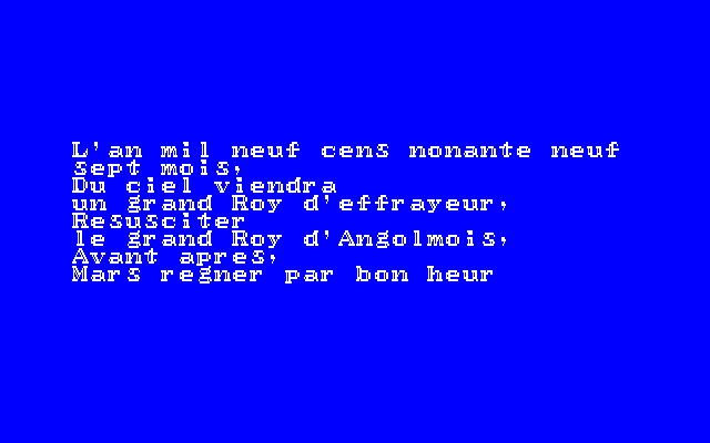 Lamia 1999 PC-8800 Series Screenshot: Introduction.