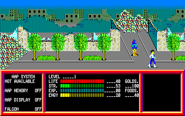 Lamia 1999 PC-8800 Series Screenshot: Continuing to explore...