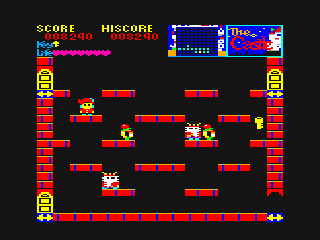 Castle, The PC-6000 Series Screenshot: Which door should I try?