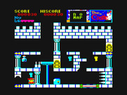 Castle, The for PC-6000 Series - Stuck in a corner, but there's a cyan key here!