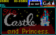 Castle, The for PC-8800 Series - Title screen.