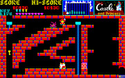 Castle, The for PC-8800 Series - Wait for the purple tentacle monsters to disappear before proceeding.