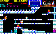 Castle, The for PC-8800 Series - I'll need a purple key to open the door in the bottom right.