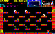 Castle, The for PC-8800 Series - Lots of bonus items, but lots of danger!