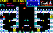Castle, The for PC-8800 Series - Don't let the fireballs catch you!