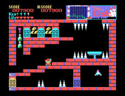 Castle, The for Sega SG-1000 - I'll need several cyan keys to reach that purple key!