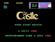 Castle, The for Sega SG-1000 - Title screen.
