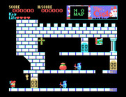 Castle, The for Sega SG-1000 - Game start.