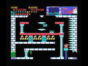 Castle, The for MSX - Riding a platform up to the next challenge.