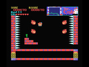 Castle, The for MSX - Falling down as fireballs chase me...