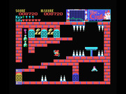 Castle, The for MSX - It takes three cyan keys to retrieve that one purple key...