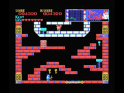 Castle, The for MSX - Stuck at the top for now with nothing to do but return to the screen above.