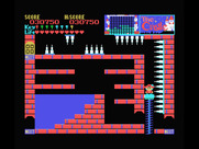 Castle, The for MSX - Don't touch the spikey walls, they're deadly!