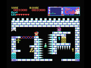 Castle, The for MSX - You can fall through (or jump up through) the wavy red-blue area when it stops moving.