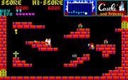 Castle, The for Sharp X1 - There are lots of bonus items here, but don't get caught when collecting them!