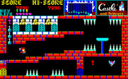 Castle, The for Sharp X1 - I'll need four cyan keys to reach that one purple key in the top left.