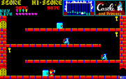 Castle, The for Sharp X1 - Use this block to jump to the first platform; but then what?