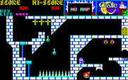 Castlequest for PC-8800 Series - Falling down to the room below...