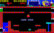 Castlequest for PC-8800 Series - Game over.