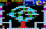 Castlequest for PC-8800 Series - From this side of the wall I can only go left or down...