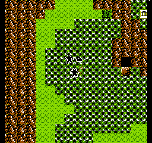 Zelda II: The Adventure of Link NES / Famicom Screenshot: I wandered off the path so dangerous creatures chase me!