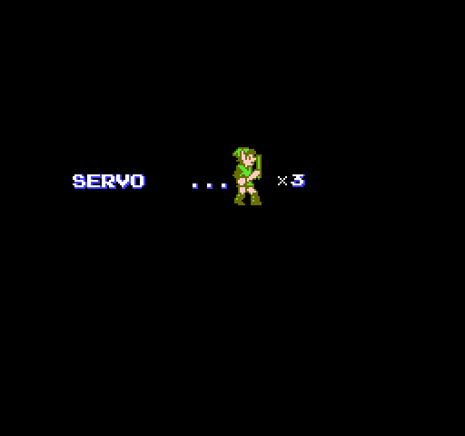 Zelda II: The Adventure of Link NES / Famicom Screenshot: Beginning with 3 lives left...