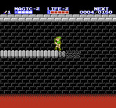 Zelda II: The Adventure of Link for NES / Famicom - Run quick, this bridge falls apart!