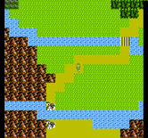 Zelda II: The Adventure of Link for NES / Famicom - This town spans a river...can I cross here?