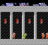 Zelda II: The Adventure of Link for NES / Famicom - Surrounded by enemies!