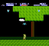Zelda II: The Adventure of Link for NES / Famicom - Watch out for woodland creatures!