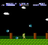Zelda II: The Adventure of Link for NES / Famicom - Another battle.