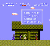Zelda II: The Adventure of Link for NES / Famicom - Another clue!