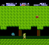 Zelda II: The Adventure of Link for NES / Famicom - Giant spiders abound...