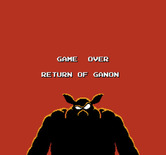 Zelda II: The Adventure of Link for NES / Famicom - Game over.