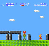 Zelda II: The Adventure of Link for NES / Famicom - Acquired a heart container!