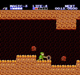 Zelda II: The Adventure of Link for NES / Famicom - Fighting my way through a cave.