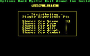 Phantasie III: The Wrath of Nikademus for IBM PC/Compatibles - Experience point distribution.