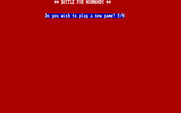 Battle for Normandy for IBM PC/Compatibles - Start a new game?