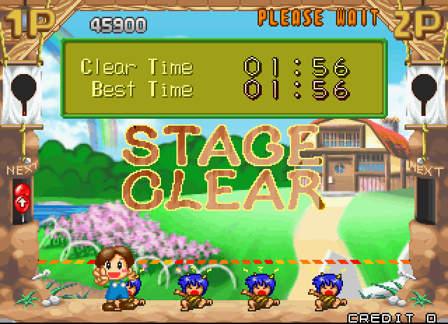 Pop'n Pop Arcade Screenshot: Stage clear!