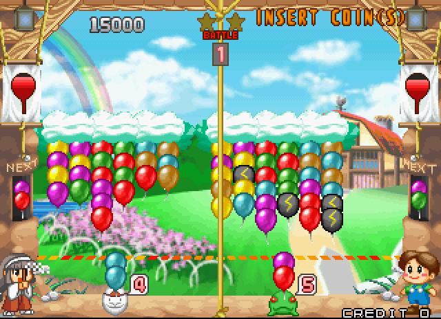 Pop'n Pop Arcade Screenshot: Running out of time!